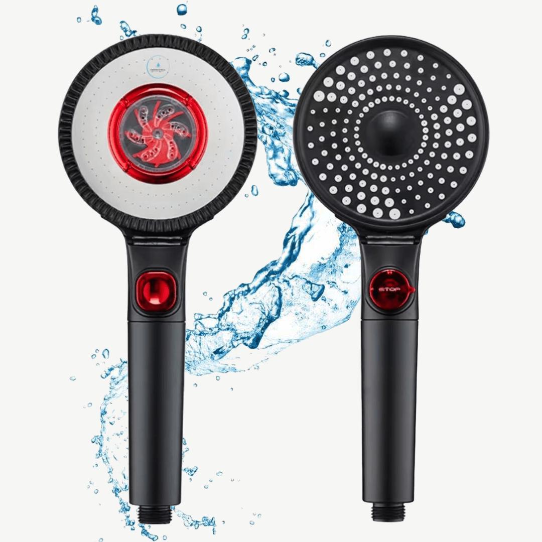 Cap de duș cu filtru HydroPure Osmotica negru, 2 Fețe, 3 Jeturi – Filtrare Clor, Rugină și Sedimente Cap de duș cu filtru HydroPure Osmotica, 2 Fețe, 3 Jeturi – Filtrare Clor, Rugină și Sedimente negru