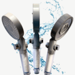 Cap de duș cu filtru HydroPure Crystal Osmotica – 2 Fețe, 3 Jeturi – Filtrare Clor, Rugină și Sedimente